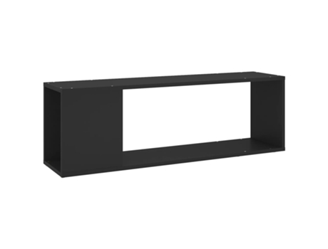Maison Exclusive - Mueble para TV madera contrachapada negro 100x24x32 cm