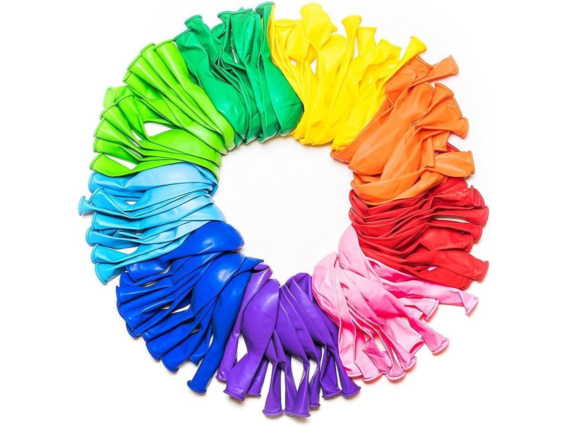 Fasst-globos Decorativos De Látex Oscuros De 12" Multicolores Para Helio O Aire, 100 Unidades Para Fiesta De Cumpleaños Y Eventos
