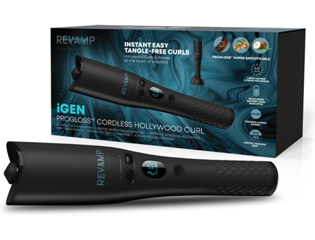 Moldeador de Pelo REVAMP CL-2750-EU2 iGEN Progloss Cordless Hollywood (150-210 ºC - 5 Niveles de temperatura)