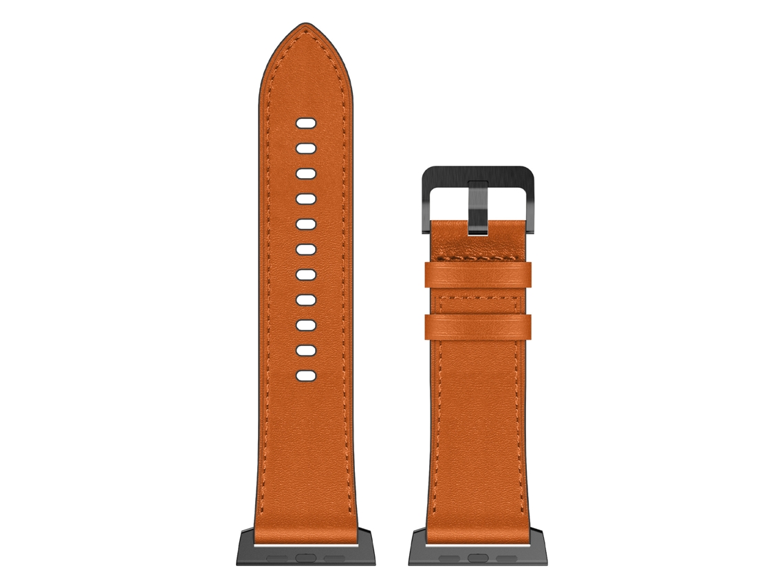 Correa de cuero genuino marrón XIAOMOYU para Apple Watch (44/45/46/49 mm)