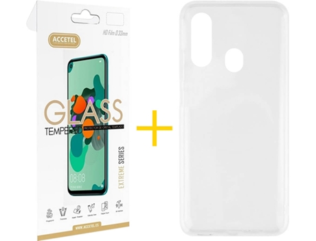 Carcasa + Protector de Pantalla Samsung A20e ACCETEL Transparente
