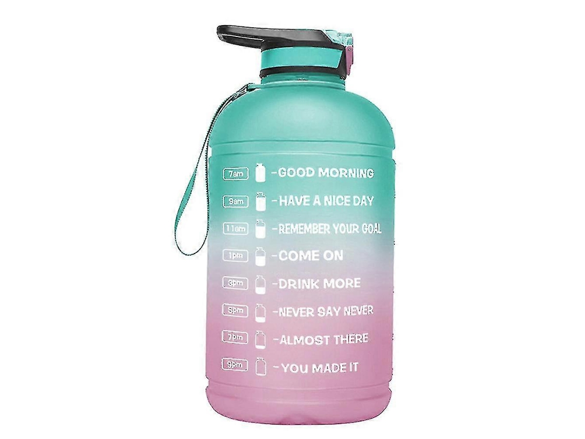 Botella De Agua Deportiva Motivacional A Prueba De Fugas Con Gradiente De 3,78 L Rosewell