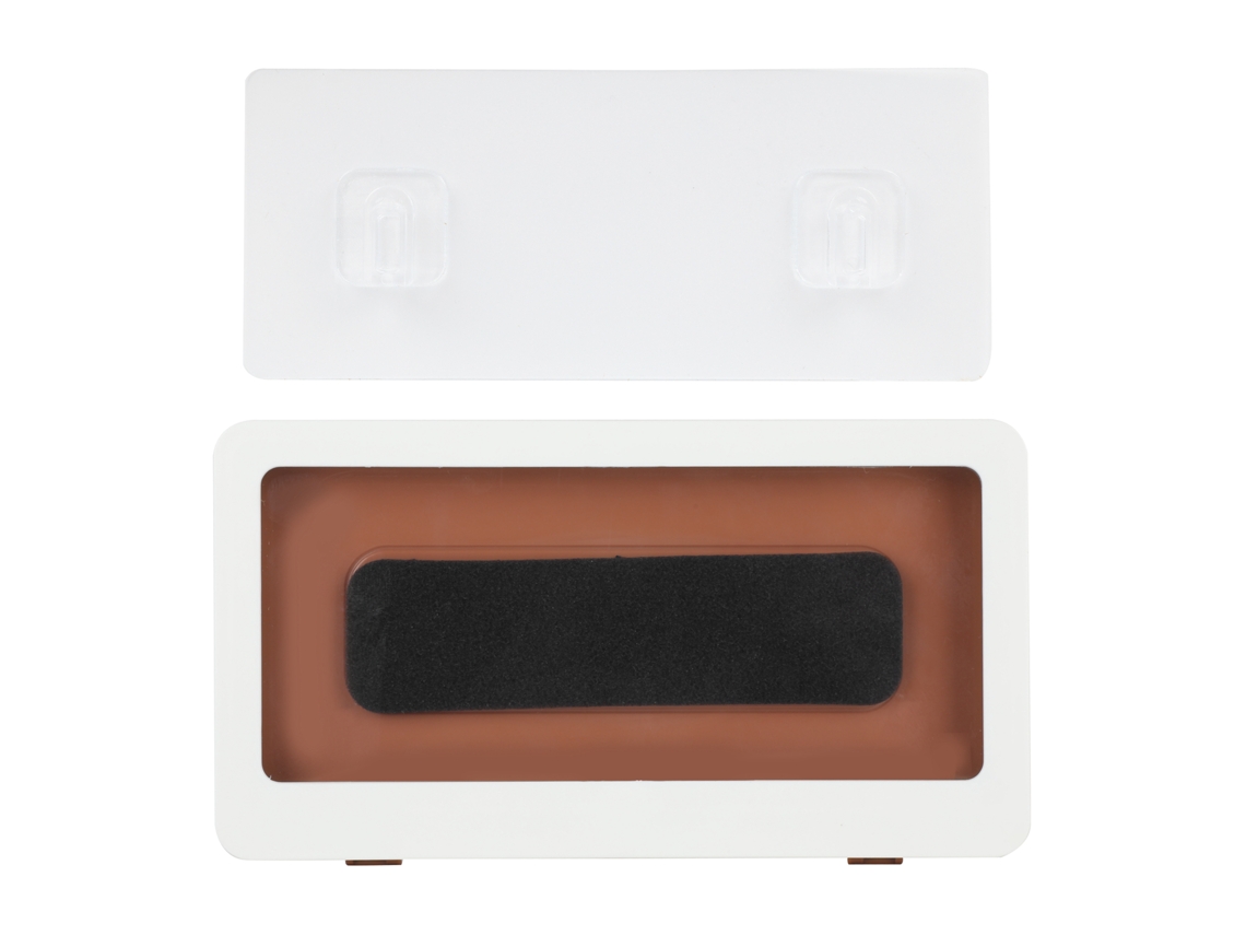 Soporte De Pared Impermeable Para Teléfono De Ducha Con Estante Blanco Para Baño.
