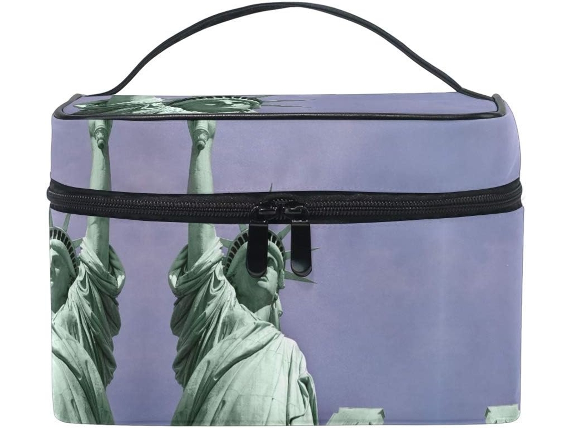 Bolsa Cuero Con Cremallera Portátil Organizador Para Mujer Diseño