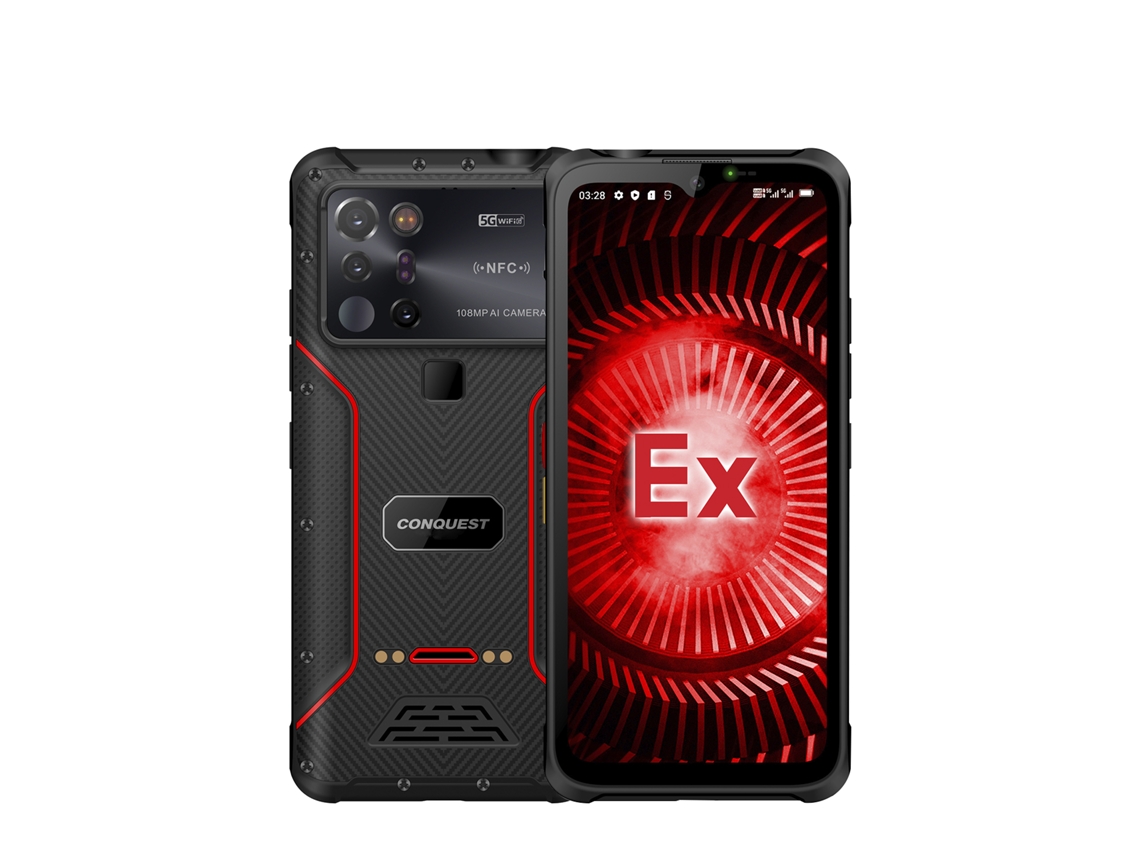 Smartphone Rugged Professional S23 5G, Android 12, 12 GB de RAM + 256 GB. Pantalla de 6,58 pulgadas. Cámara con IA de 108 MP, visión nocturna de 20 MP.