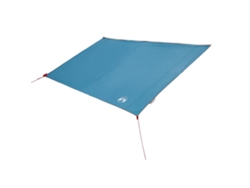 Lona impermeable con techo azul.