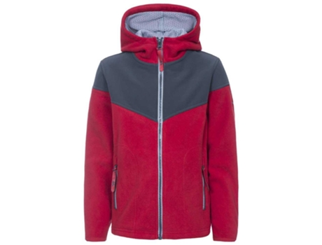 Abrigo Polar Unisex TRESPASS Bieber Rojo para Montaña (5 - 6 Años)
