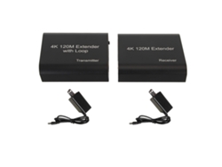 Interfaz Multimedia Kvm Extensor Hd 4k 30hz, Red De Un Solo Canal, 120 M, Enchufe Estadounidense.
