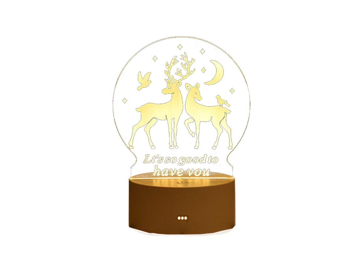 Luz Noturna Led - Shuanglu - Usb De Cor Única (Luz Quente) JEIIBRZUI