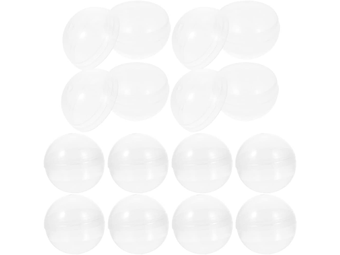 50 Cápsulas Redondas Transparentes Vacías Para Dispensador Automático