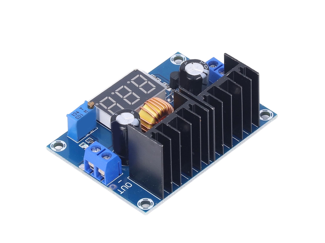 Módulo Regulador De Voltaje Reductor Dc-dc De Alta Potencia De 8 A Con Pantalla Estable Xl4016e1