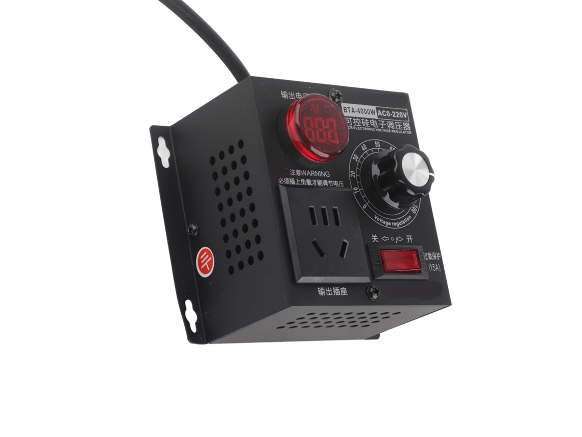 Controlador De Velocidad Motor 4000w Regulador Voltaje Scr Electrónico Termostato Ac220v