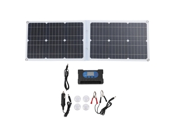 Panel Solar Monocristalino Portátil Y Plegable De 40 W Con Controlador Y 2 Puertos Usb Para Acampar.