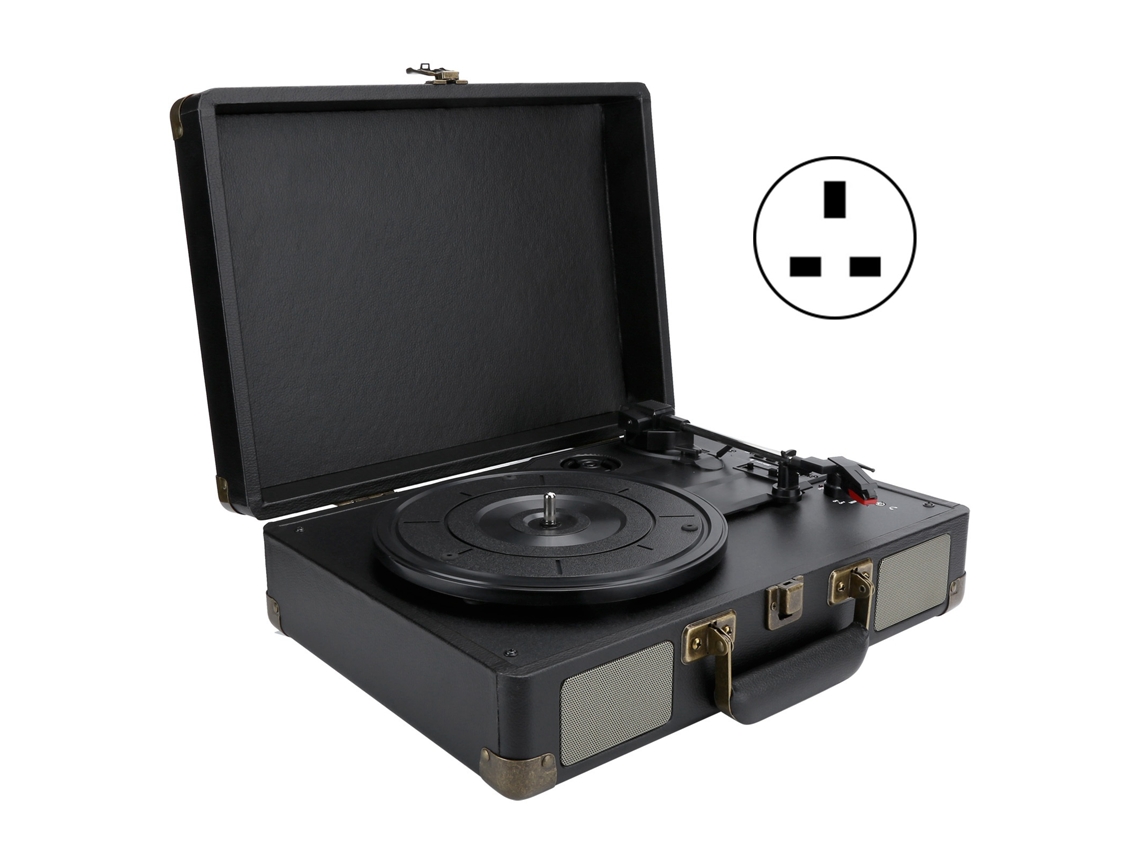 Tocadiscos portátil (100-240 V, 33/45/78 Rpm)