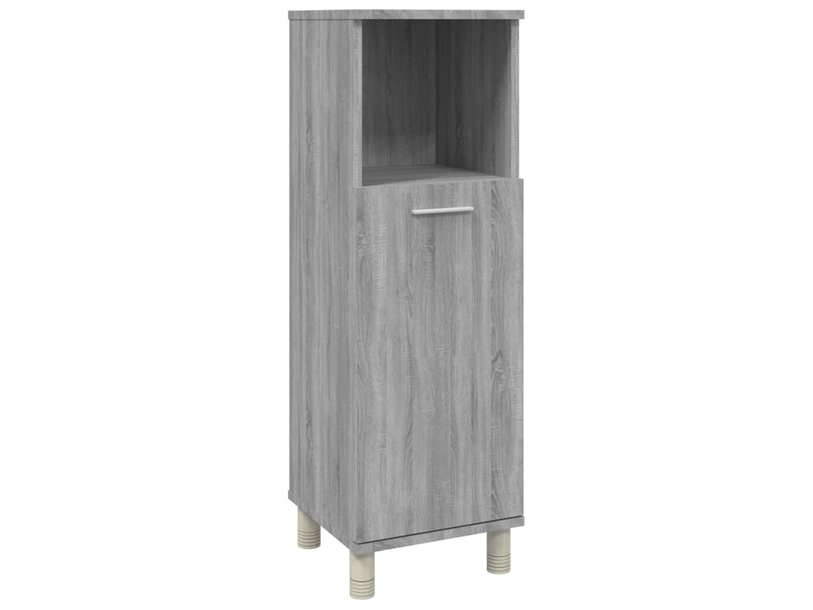 Mueble de baño, madera Sonoma, gris, MAISON EXCLUSIVE, 30x30x95 cm