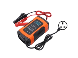 Cargador De Batería Inteligente Automático De 3 Pasos Con Pantalla Lcd Para Vehículos Eléctricos