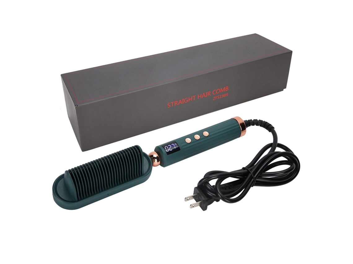 Cepillo eléctrico de pelo con iones negativos y temperatura constante 110-240 V (modelo 2026)