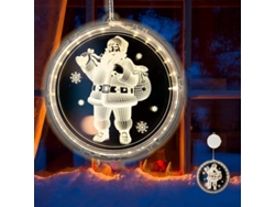 Luz Decorativa Navideña Para Ventana Con Ventosa, Luces Navideñas Colgantes, Decoración 3d En Blanco Cálido.