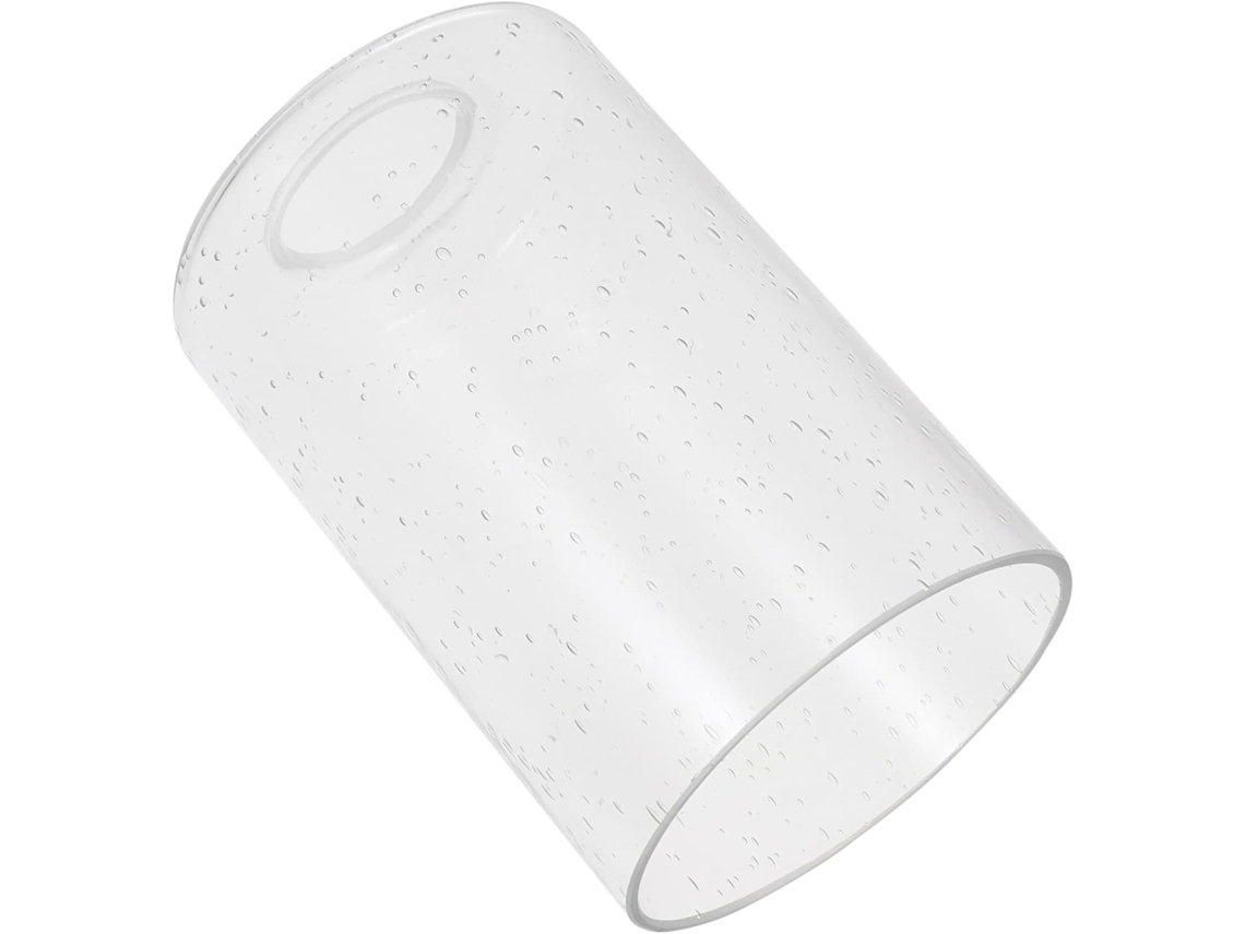 Cristal cilíndrico transparente con doble apertura, a prueba de polvo, compatible con bombillas. SFUSHOS