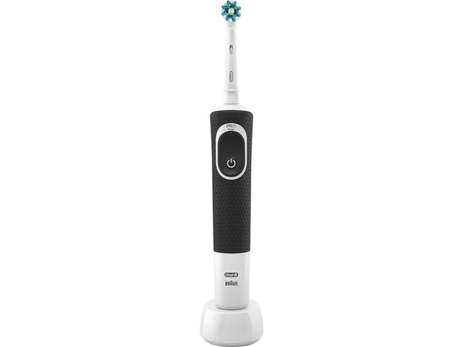 Cepillo de Dientes Eléctrico ORAL-B 100 CrossAction Negro y Blanco