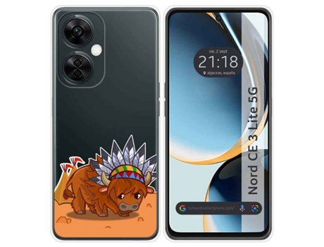 Funda Silicona Transparente para Oneplus Nord CE 3 Lite 5G diseño Bufalo Dibujos