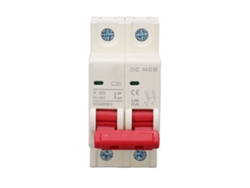 Disyuntor De Circuito Pequeño 2p 20a De Baja Tensión Cc 500v Con Capacidad De Interrupción 6000a Modular Miniatura