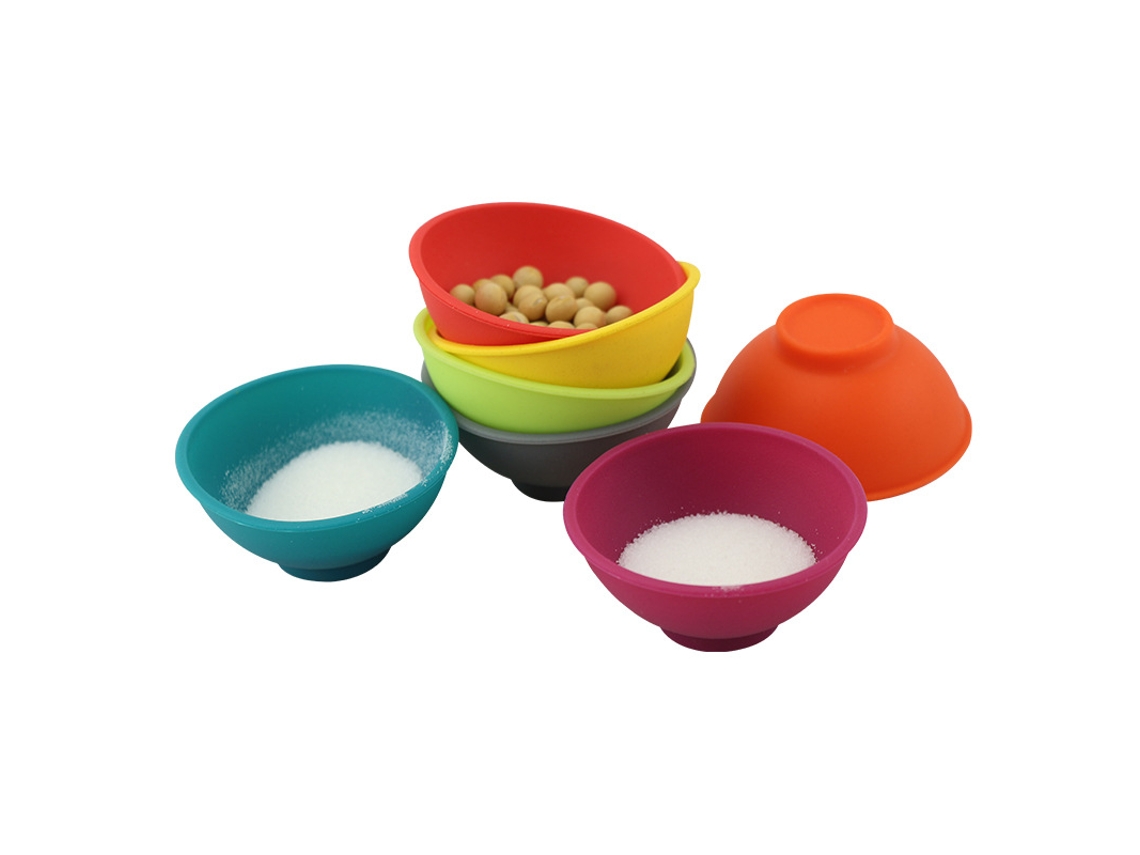 (12 Colores Sólidos) Contenedores De Silicona Para El Hogar, Tazas Multicolores, 67 Mm X 50 Mm
