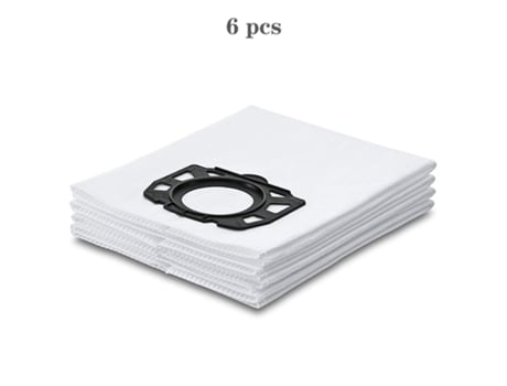 Bolsas de polvo para aspiradora Karcher Mv4 Mv5 Mv6 Wd4 Wd5 Wd6 Wd4000-Wd5999, 6 piezas