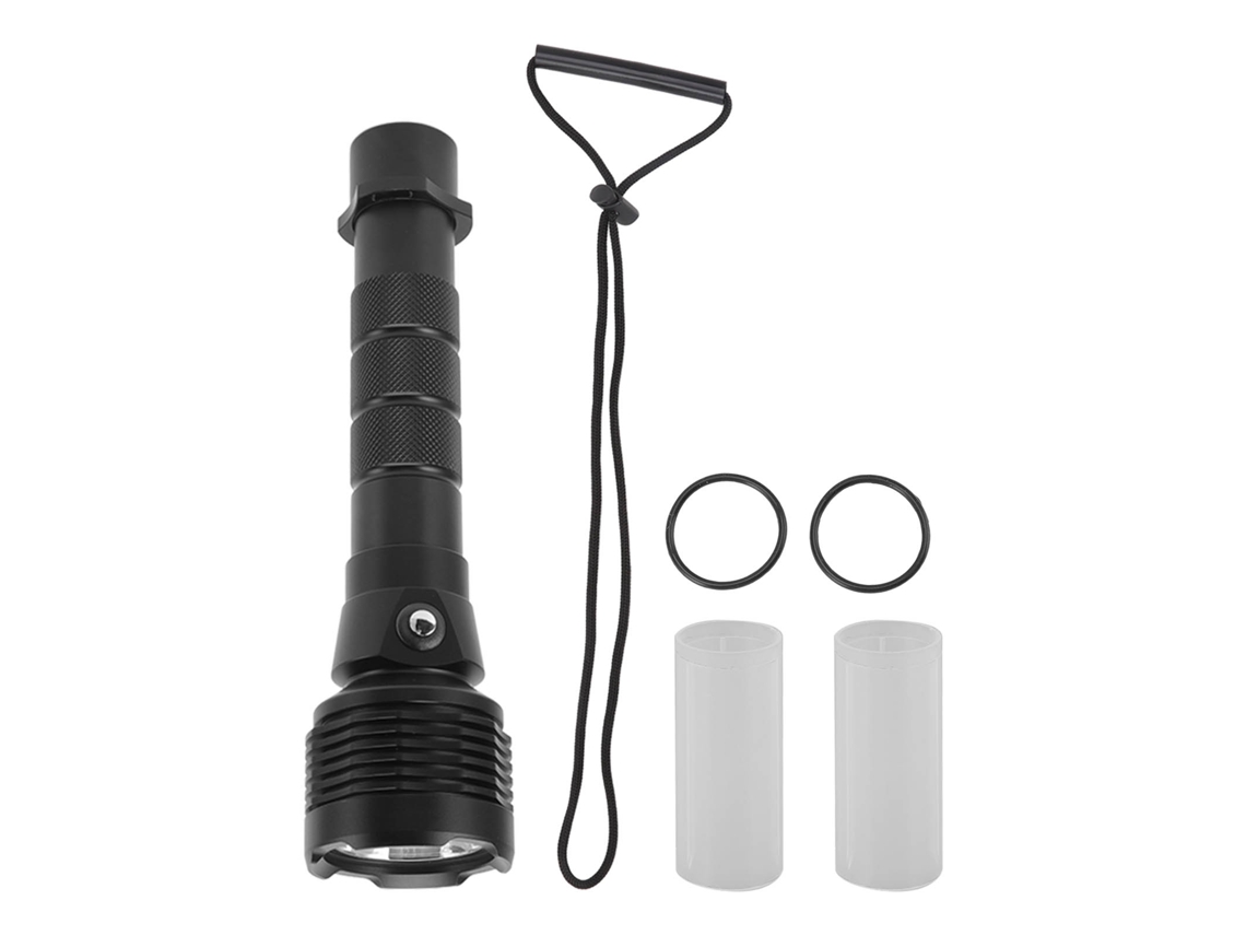Rebe-linterna Submarina Led 3600lm Para Buceo Antipánico Impermeable Ipx8 De Aleación De Aluminio