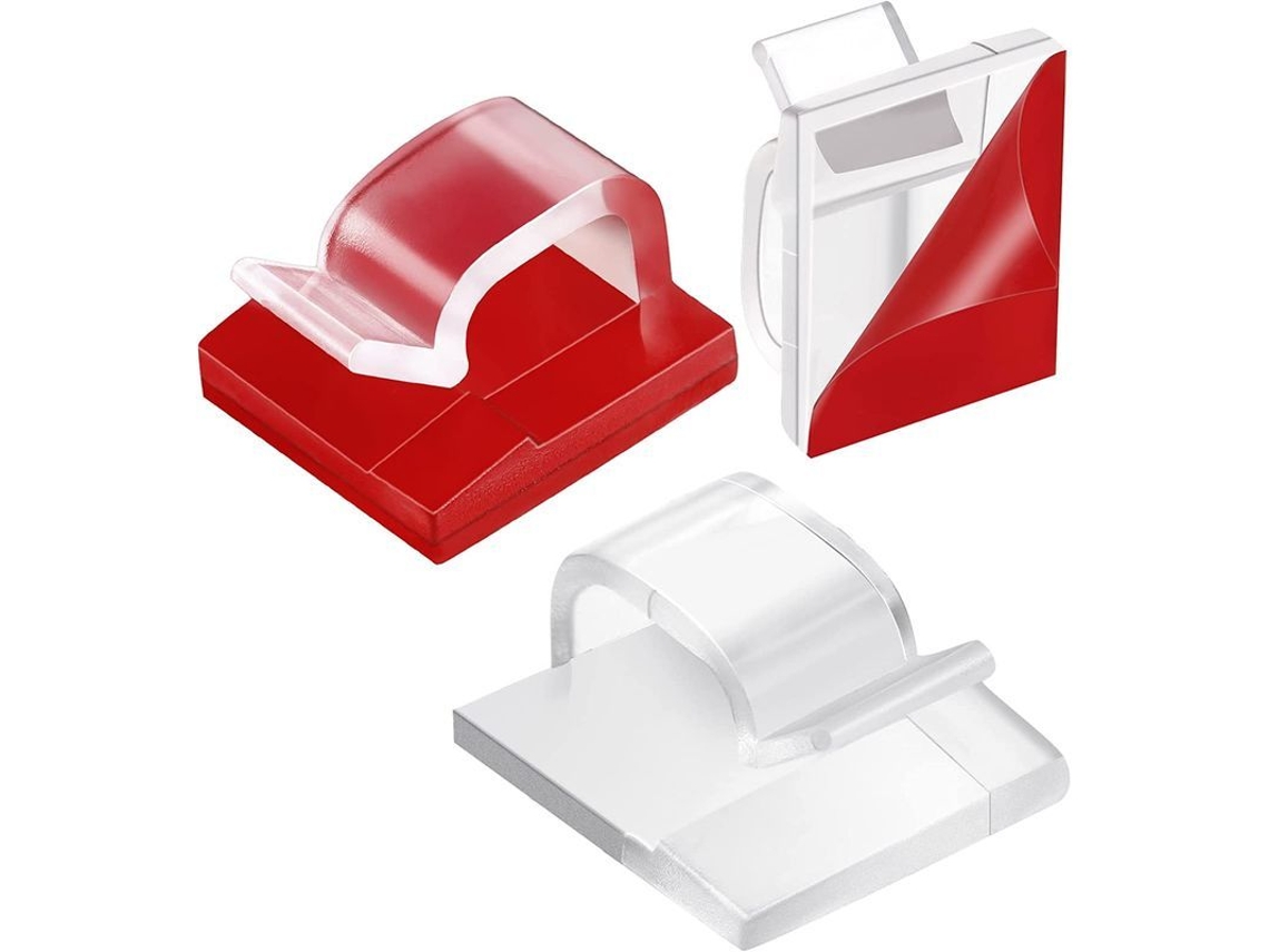 60 Clips Adhesivos Para Cables De Exterior, Ideales Para Luces Navideñas Y Organización De Cables.