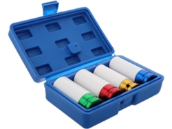 Juego De Llaves De Vaso Para Tuercas De Rueda De 4 Piezas, Herramientas Para Reparación De Automóviles, Llantas, Caja De Almacenamiento