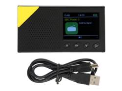 Radio Digital Portátil Dab/fm Con Pantalla Lcd De 2,4 Pulgadas, Salida Estéreo Y Bluetooth 5.0 Para El Hogar Y Los Viajes.
