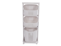 Estante de cocina multifuncional para el hogar, gran tamaño, PP, para baño, simple, para sala de estar, 3 capas