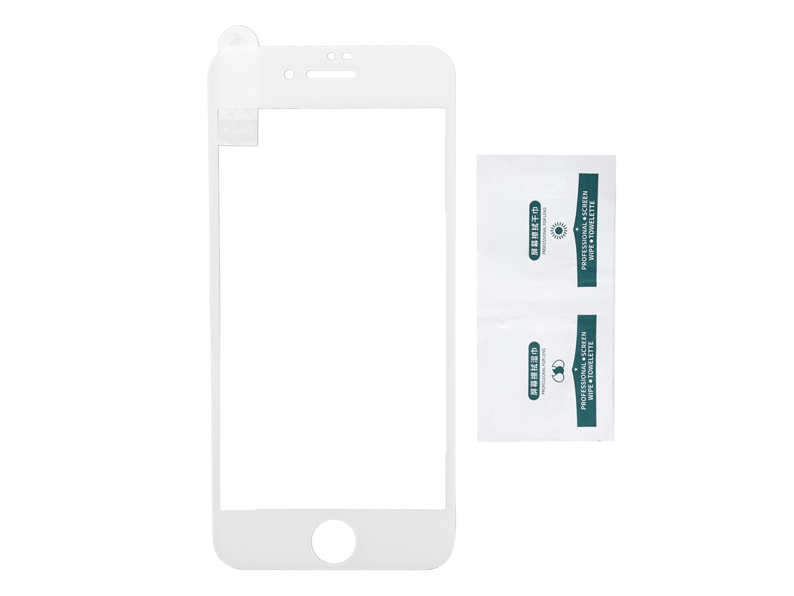 Protetor De Tela De Vidro Temperado Anti-impressões Digitais De Alta Definição Para Iphone 7 (branco)