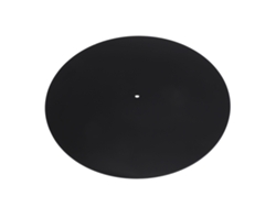 Alfombrilla Acrílica Antiestática Para Tocadiscos Con Reducción De Ruido Para Tocadiscos De 12 Pulgadas, Color Negro Y Transparente.