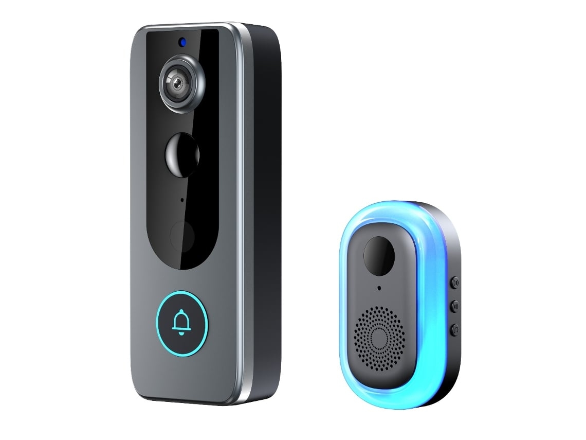 Videoportero Inalámbrico Hd Inteligente Con Tarjeta Tf De 32 Gb, Monitoreo Remoto Y Audio Bidireccional Brilvibera (m20)_ozo