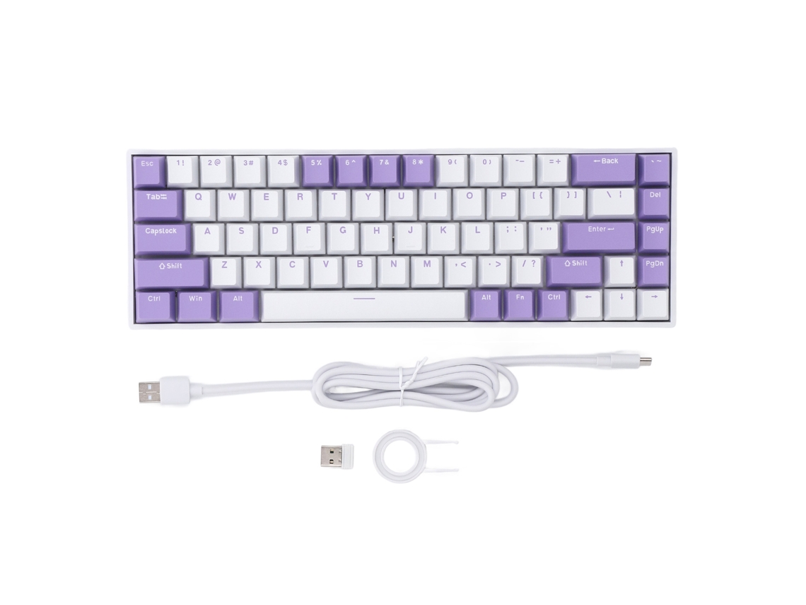 Baoj-2026novoteclado Mecânico Rgb Com Chave Rojo 60% 68 Teclas