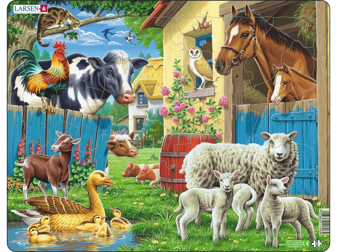 Puzzle LARSEN Maxi LA-FH23 Rompecabezas de figuras 23 pieza(s) Fauna