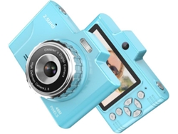 Cámara digital portátil 1080P 48Mp lente dual zoom óptico 8x, pantalla TFT de 2,8 pulgadas, 32 GB, adecuada para adolescentes (azul) CHRONUS