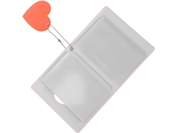 Álbum Fotos Pvc Naranja Forma Corazón Práctico Delicado Archivador Portátil Tarjetas Fotográficas Ideal Regalo