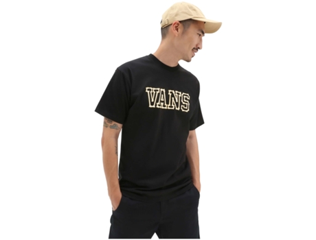 Camiseta de Hombre VANS Bones Ss Algodón Negro (XS)