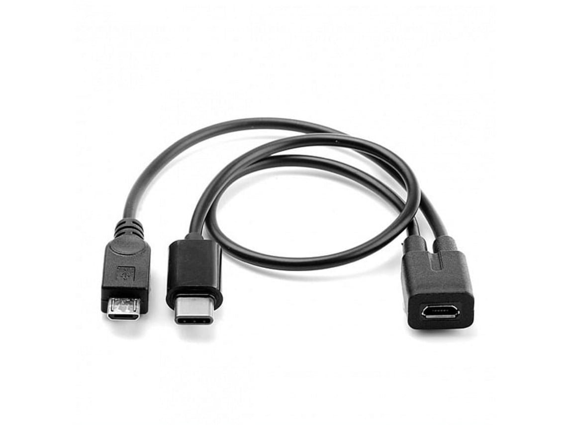 Cable De Extensión Para Puerto Principal Micro Usb A Usb-c Tipo-c Usb 3.1. Alta Velocidade E Compatibilidade, Ideal Para Casa, Esc