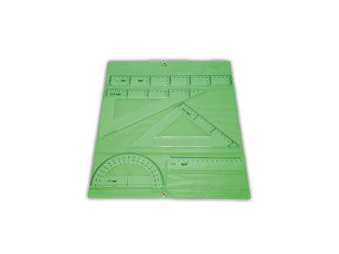 Pack 10 Estuche Dibujo Escolar Con Cierre Broche Funda Colores