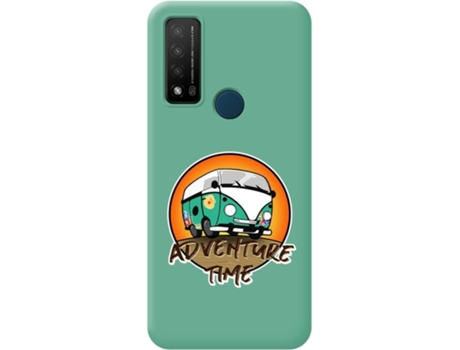 Carcasa para TCL 20 R 5G TUMUNDOSMARTPHONE Silicona Líquida Dibujos Verde