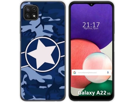 Carcasa Samsung Galaxy A22 5G TUMUNDOSMARTPHONE Camuflaje 03 Multicolor
