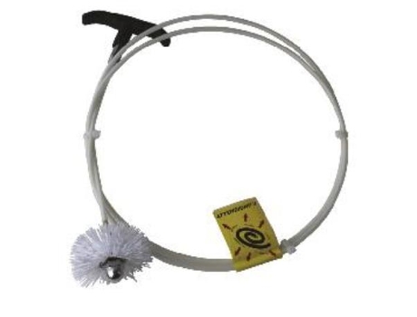 Cepillo chimenea pellet 80mm. kit-2m.