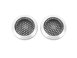 2 Rejillas Protectoras Redondas De Malla Metálica De 54 Mm Para Altavoces De Coche, Hogar Y Barco (plateadas)