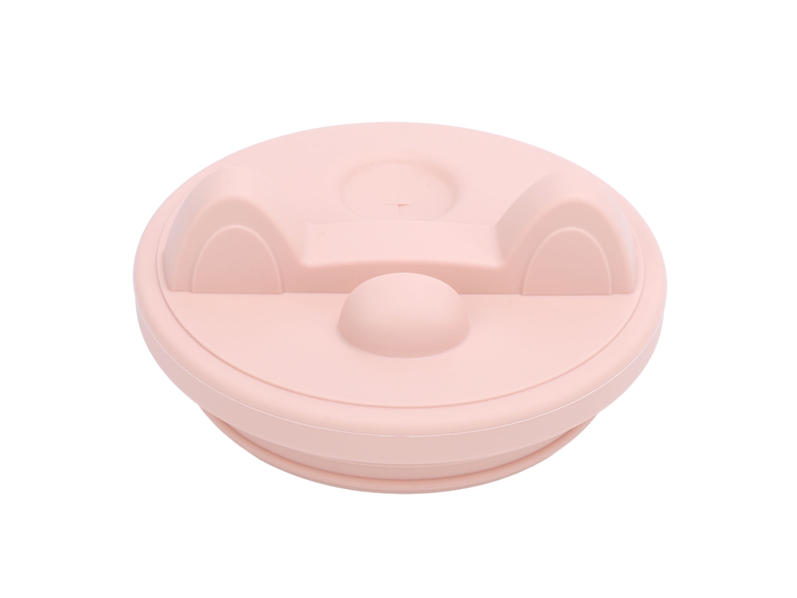 Tapa de silicona a prueba de fugas para vaso rosa de 40 onzas.
