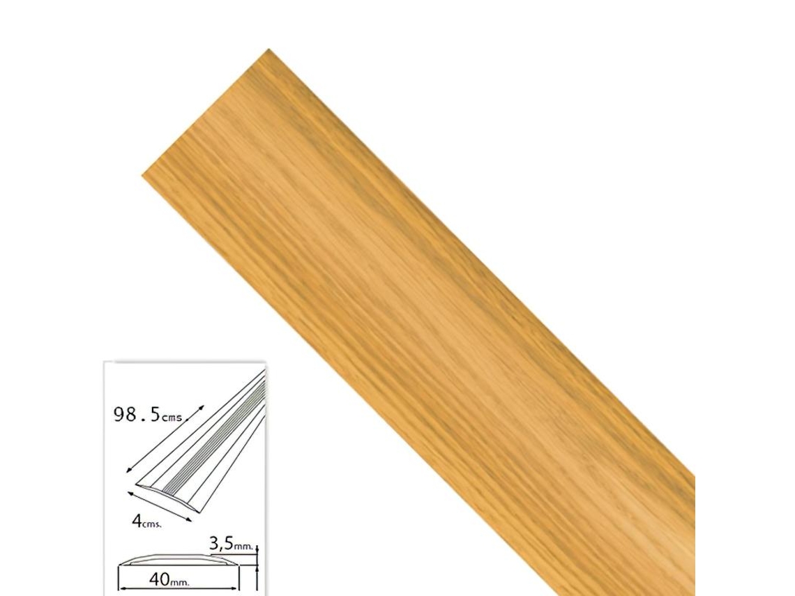 Tapajuntas Adhesivo Para Moquetas Metal Roble 98.5 cm WOLFPACK LINEA PROFESIONAL