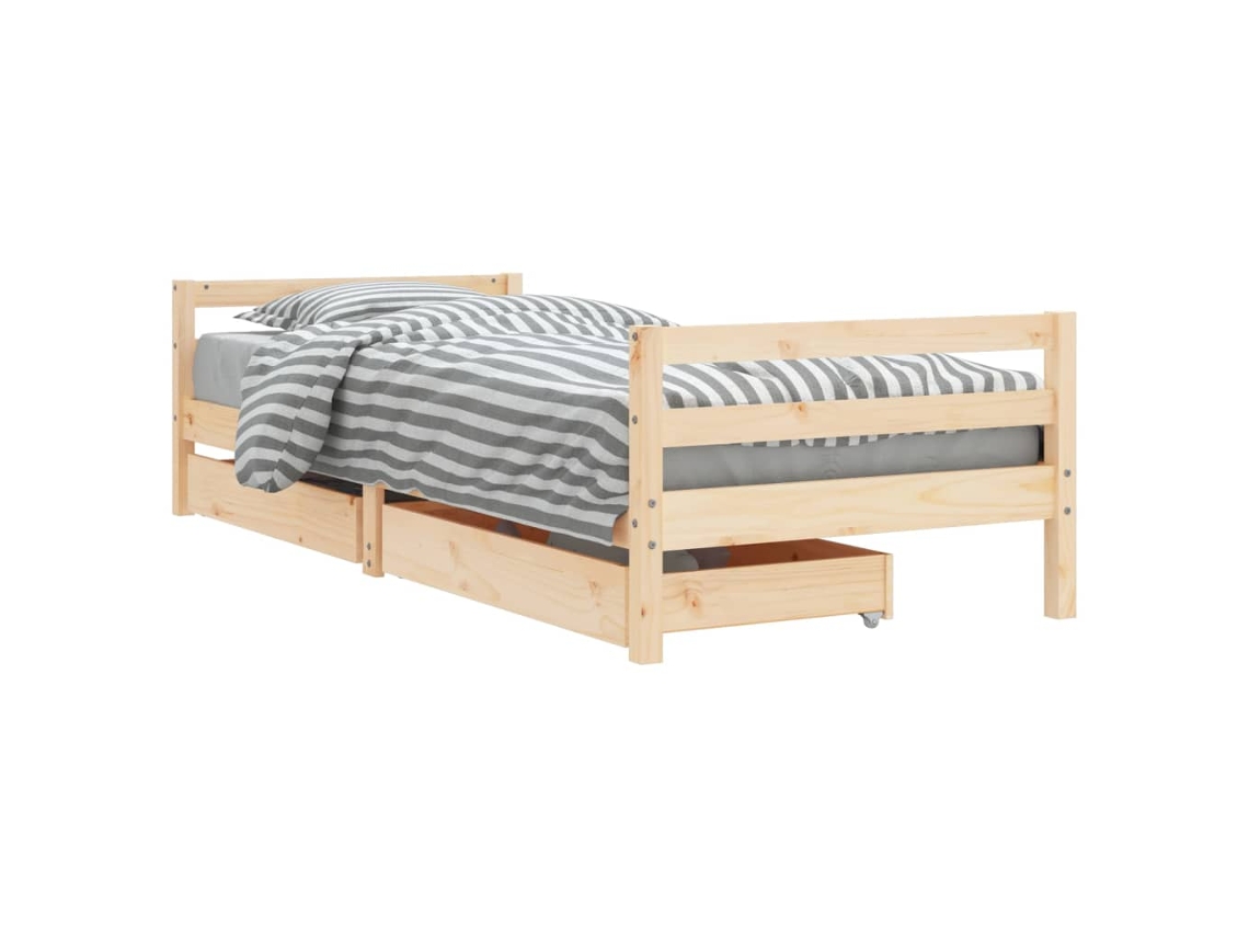 Maison Exclusive - Estructura De Cama Infantil Con Cajones Madera Pino 90x190 Cm